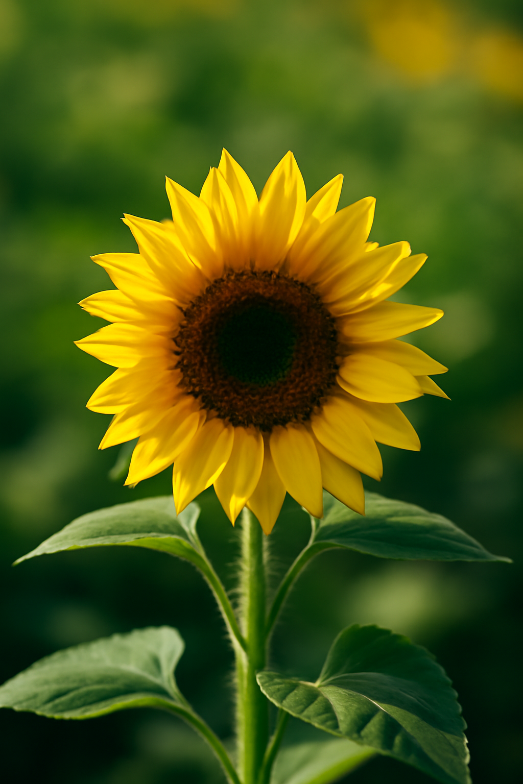 Sunflower Blooming